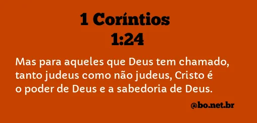 1 Coríntios 1:24 NTLH