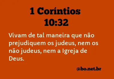 1 Coríntios 10:32 NTLH