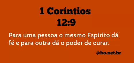1 Coríntios 12:9 NTLH