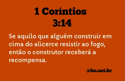 1 Coríntios 3:14 NTLH