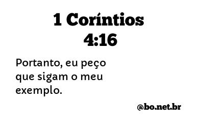 1 Coríntios 4:16 NTLH