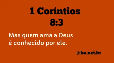 1 Coríntios 8:3 NTLH