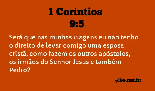 1 Coríntios 9:5 NTLH