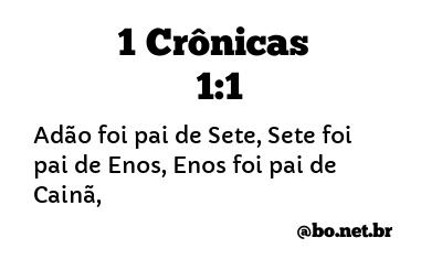 1 Crônicas 1:1 NTLH
