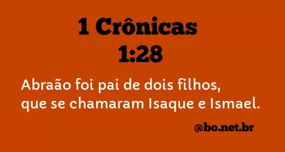 1 Crônicas 1:28 NTLH