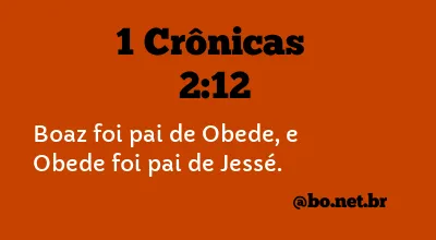 1 Crônicas 2:12 NTLH