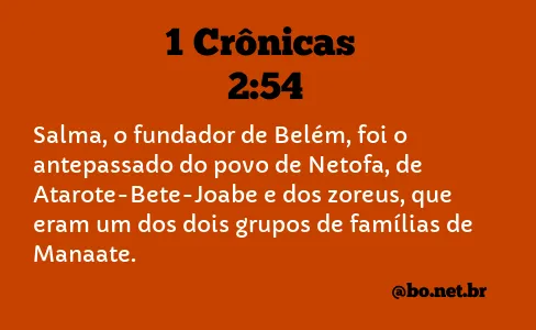 1 Crônicas 2:54 NTLH