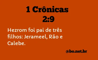 1 Crônicas 2:9 NTLH