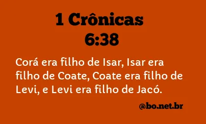 1 Crônicas 6:38 NTLH