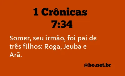 1 Crônicas 7:34 NTLH