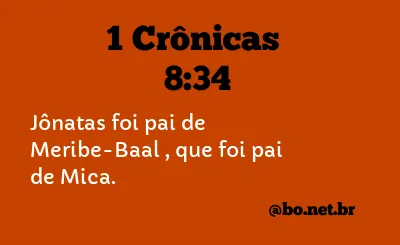 1 Crônicas 8:34 NTLH