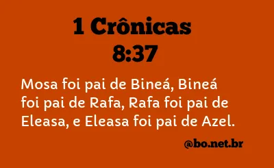 1 Crônicas 8:37 NTLH