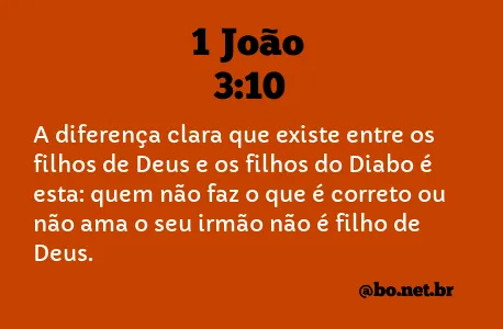 1 João 3:10 NTLH