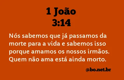 1 João 3:14 NTLH