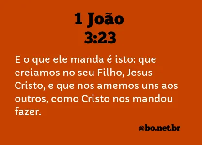 1 João 3:23 NTLH