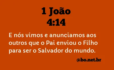 1 João 4:14 NTLH