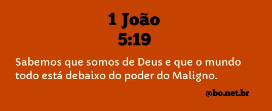 1 João 5:19 NTLH