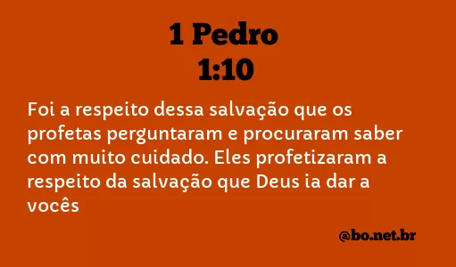1 Pedro 1:10 NTLH