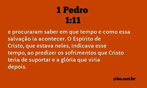 1 Pedro 1:11 NTLH