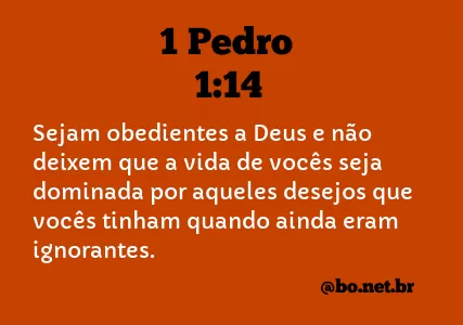 1 Pedro 1:14 NTLH