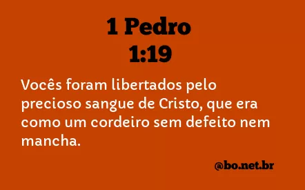 1 Pedro 1:19 NTLH