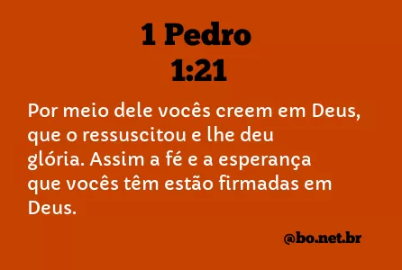 1 Pedro 1:21 NTLH