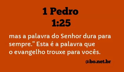 1 Pedro 1:25 NTLH