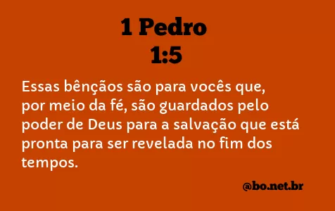 1 Pedro 1:5 NTLH