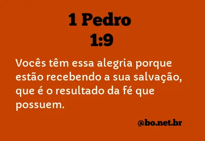 1 Pedro 1:9 NTLH