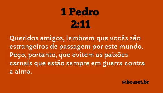 1 Pedro 2:11 NTLH