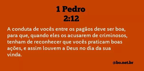 1 Pedro 2:12 NTLH