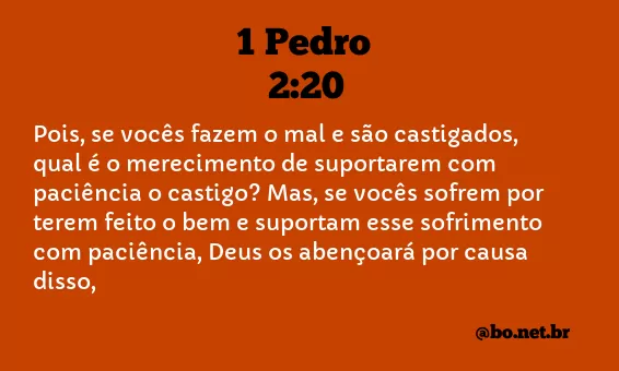 1 Pedro 2:20 NTLH