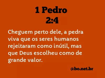 1 Pedro 2:4 NTLH