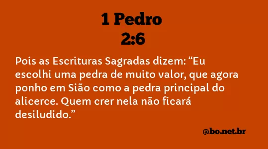 1 Pedro 2:6 NTLH