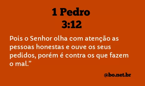 1 Pedro 3:12 NTLH