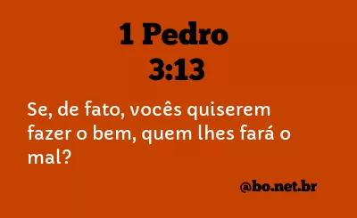 1 Pedro 3:13 NTLH