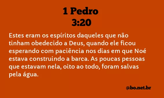 1 Pedro 3:20 NTLH