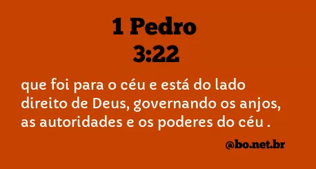 1 Pedro 3:22 NTLH