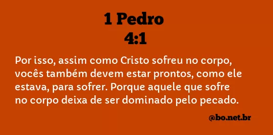 1 Pedro 4:1 NTLH