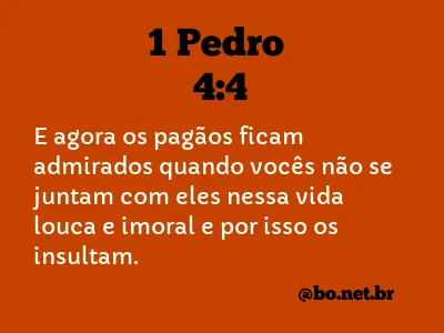 1 Pedro 4:4 NTLH