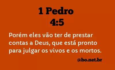 1 Pedro 4:5 NTLH