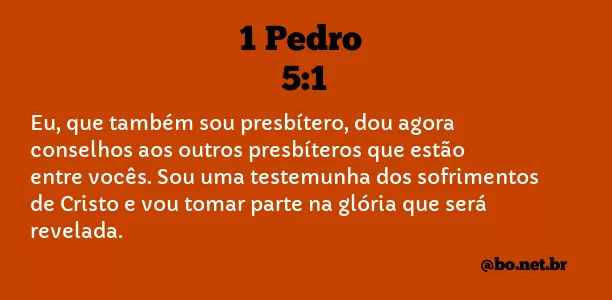 1 Pedro 5:1 NTLH