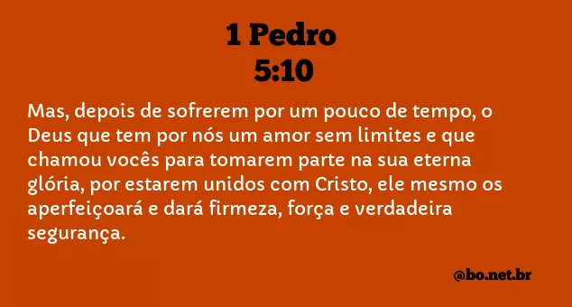 1 Pedro 5:10 NTLH