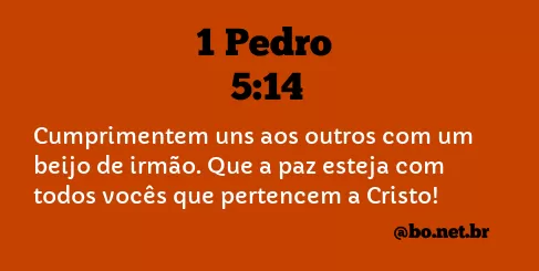 1 Pedro 5:14 NTLH