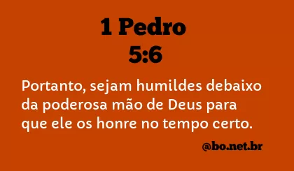 1 Pedro 5:6 NTLH