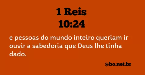 1 Reis 10:24 NTLH