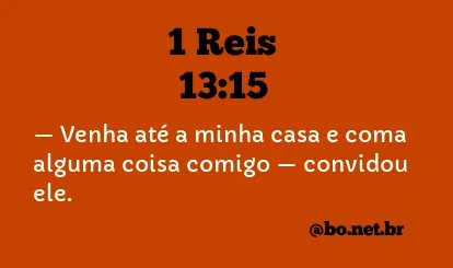 1 Reis 13:15 NTLH