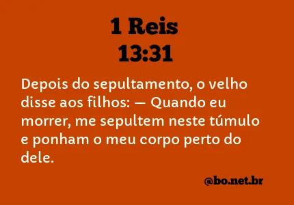 1 Reis 13:31 NTLH