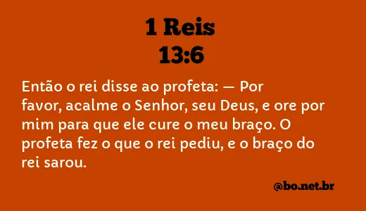 1 Reis 13:6 NTLH