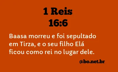 1 Reis 16:6 NTLH